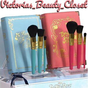 Disney Beauty And The Beast Makeup Bag & Makeup Brushes Clutch By Luke Henderson